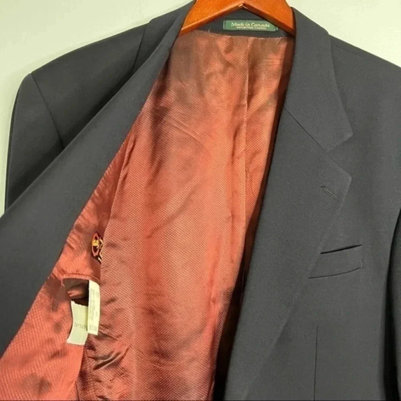 Fiori Pure Wool Sports Coat Blazer in Black Sz 40R - Picture 3 of 11